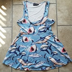 Modcloth Sourpuss Shark Dress